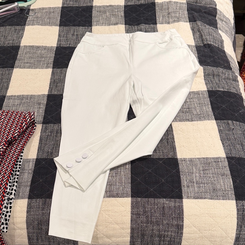 Elegant White Women's Pants